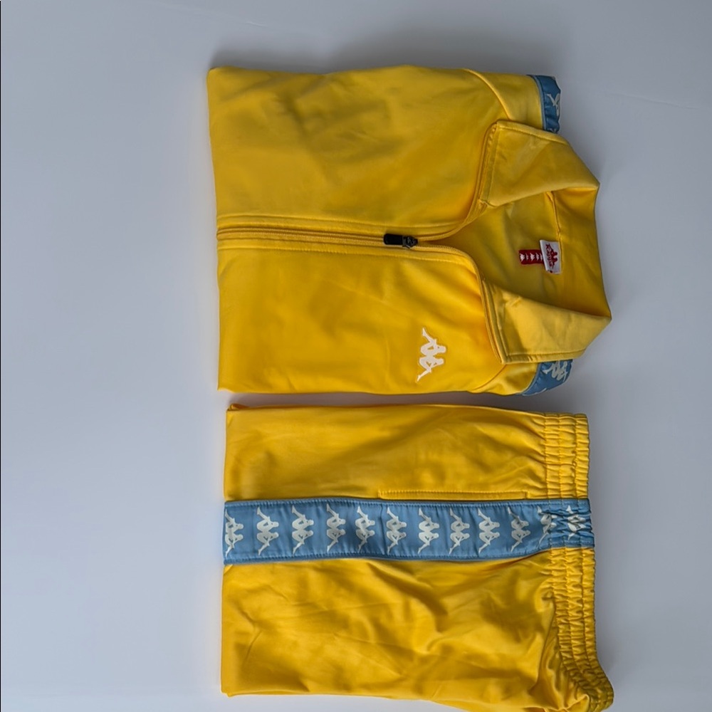 Kappa Yellow and Blue Tracksuit